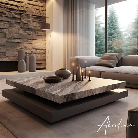 Каменный журнальный столик из двух камней Cirrus для гостиной: купить в ...