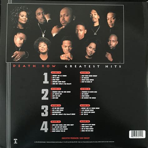 Various ‎– Death Row Greatest Hits (1996) - New 4 LP Record Set 2018 D ...