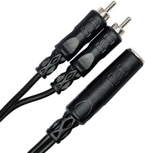 Hosa YPR 131 Female TS 1 4 To Dual RCA Y Cable ZZounds