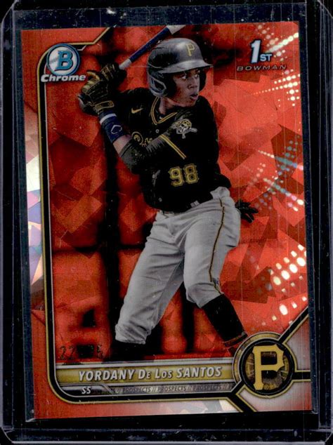 Bowman Chrome Sapphire Yordany De Los Santos Orange Refractor St