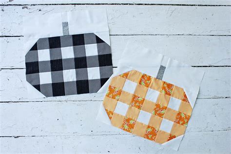 Plaid Pumpkins Pdf Quilt Pattern Modern Quilt Pattern Etsy Australia