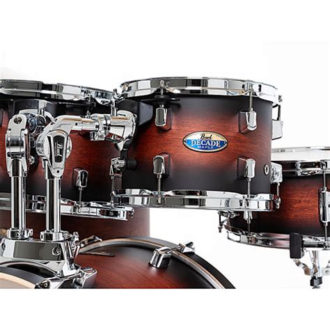 Pearl Decade Maple Satin Brown Burst Drumset Schlagzeug