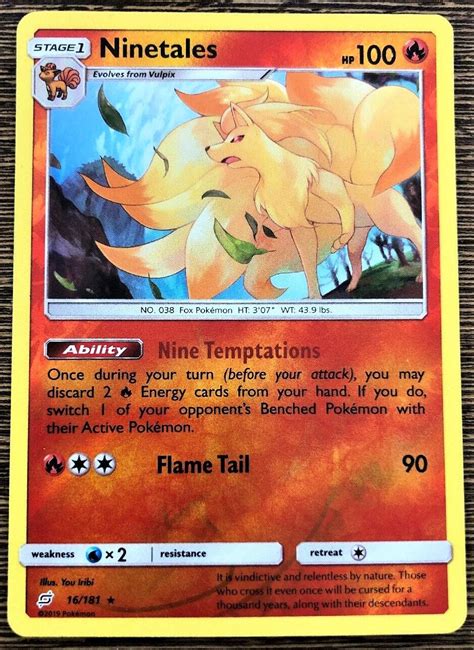 Ninetales Reverse Holo 16 Prices Pokemon Team Up Pokemon Cards