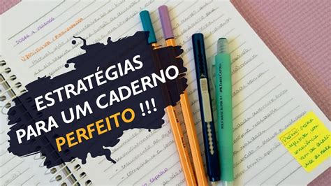 Como Organizar O Caderno De Estudos Na Pr Tica Youtube