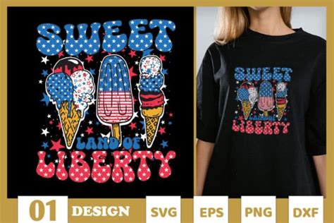 4th Of July Sweet Land Of Liberty Svg Graphic By Skinite · Creative Fabrica