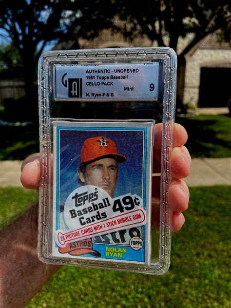 1981 TOPPS NOLAN RYAN 240 FRONT BACK SEALED GRADED INVESTMENT