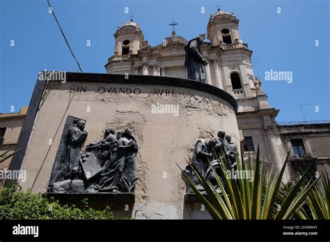 Sicily Catania July Church San Francesco D Assisi All