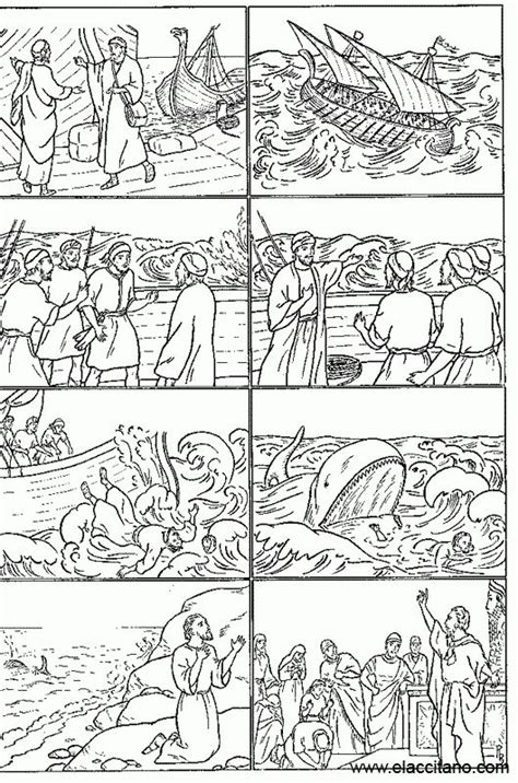 Historia De Jonás Dibujo Para Colorear De Toda La Historia De Jonás