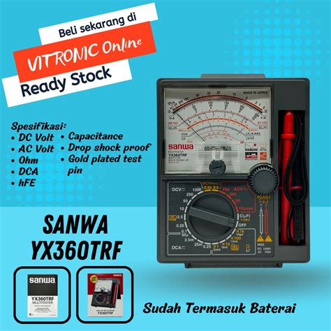 Jual Multimeter Sanwa Yx Trf Avometer Analog Yx Trf Shopee