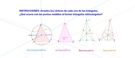 Puntos Notables En Los Tri Ngulos Geogebra