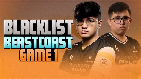 Blacklist Vs Beastcoast Game Riyahd Masters Watch Party With