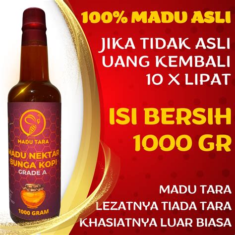 Jual MADU NEKTAR BUNGA KOPI 100 ASLI MENTAH MURNI RAW PURE HONEY MADU