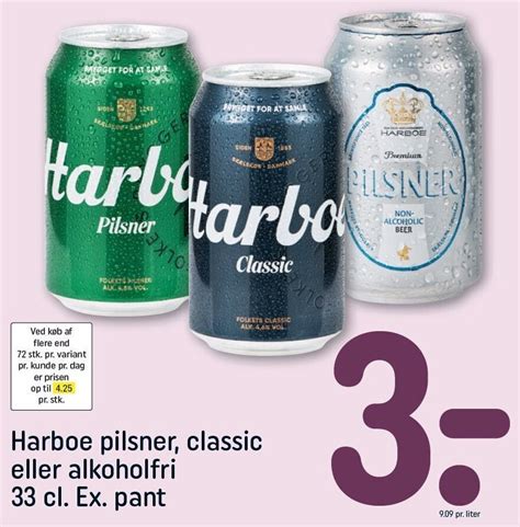 Harboe Pilsner Classic El Alkoholfri Tilbud Hos Rema 1000