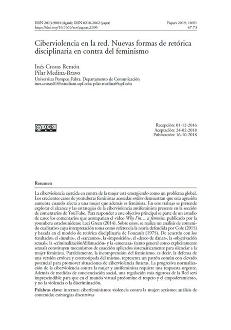 Ciberviolencia En La Red Nuevas Formas De Ret Rica Disciplinaria En