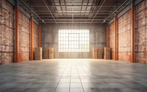 Premium Photo | Generative AI Blurred Warehouse For Industrial or Logistics Background Interior ...