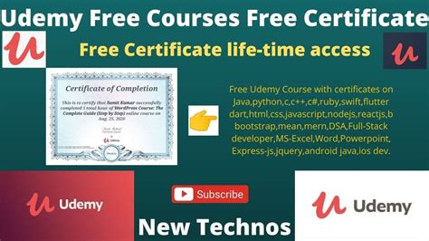 Udemy Paid Courses For Free Free Udemy Certificates All Courses Udemy Free Free Free