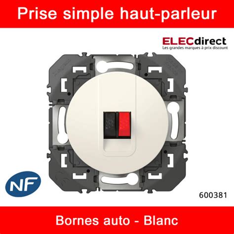 Legrand Prise Haut Parleur Simple Dooxie Finition Blanc R F