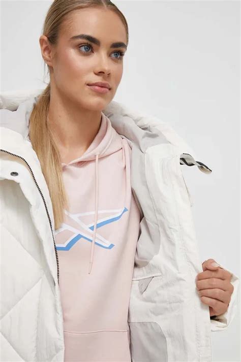 Didriksons kurtka damska kolor biały zimowa | Answear.com