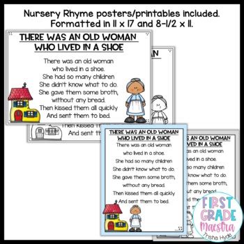 There Was An Old Woman Nursery Rhyme By First Grade Maestra Trisha Hyde