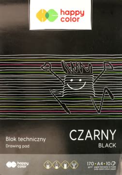 Happy Color Blok Techniczny Czarny A Kartek Szt Drogeria