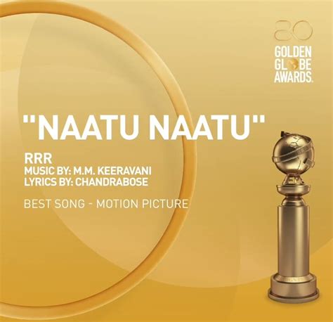 Rrr Movie Song Natu Natu Receives Golden Globe Award 2023 Filmibeat