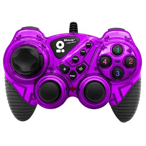 Control Gamer Para Pc Computadora Para Videojuegos Usb Color Morado