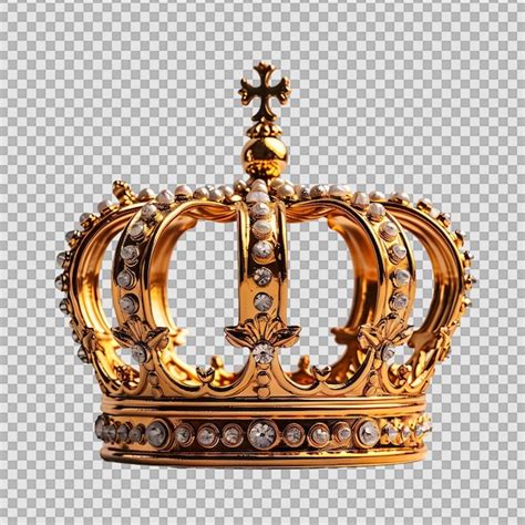 Premium Psd Gold Crown On Transparent Background