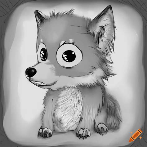 Cute Baby Wolf Drawings