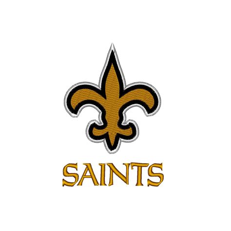 New Orleans Saints logo, embroidery design – Mydigitize.mx