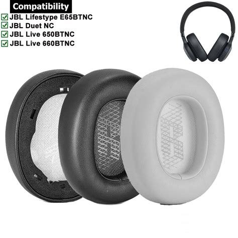 Replacement Earpads Ear Cushion Pads For JBL Lifestyle E65BTNC Live