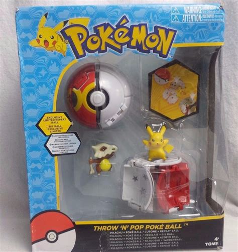 Pokemon Throw N Pop Pokeball Pikachu Poke Ball Cubone Repeat Ball