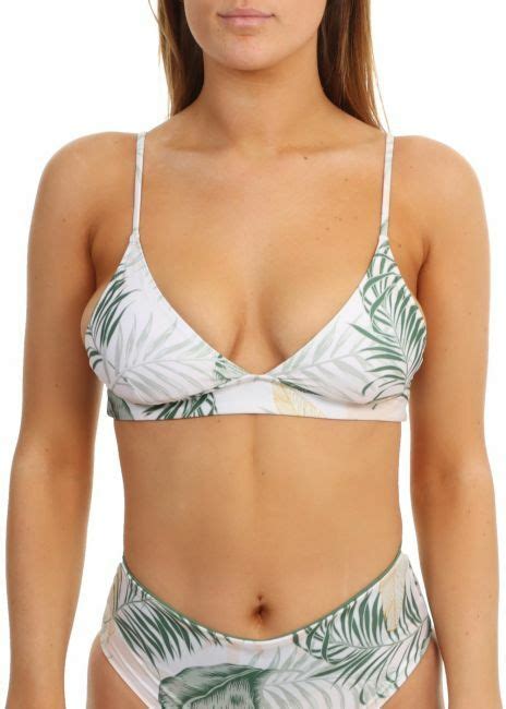 Ripcurl Coastal Palms Longline Tri Bikini White