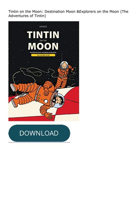 Pdf Tintin On The Moon Destination Moon Explorers On The Moon