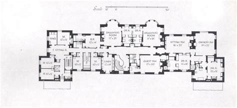 Bedroom Floor Plan Of The Home Of Lessing J Rosenwald Near