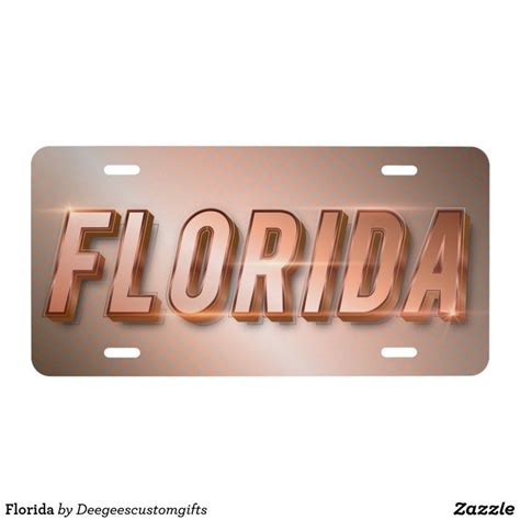 Florida License Plate | Zazzle | Florida license plates, License plate ...