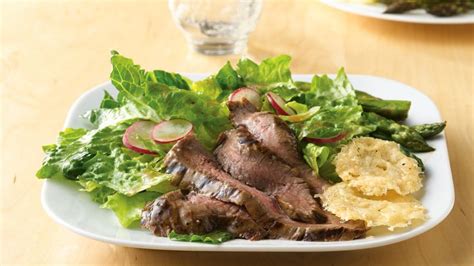 Grilled Flank Steak Salad With Parmesan Crisps Recipe