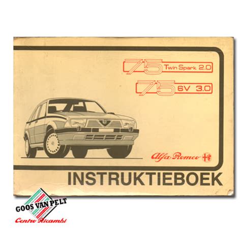 Alfa 75 User Manual - Used Alfa Romeo Parts