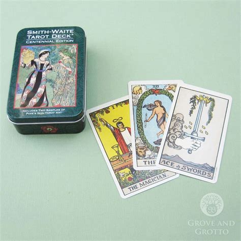 Smith Waite Tarot Deck Centennial Edition In A Tin Etsy