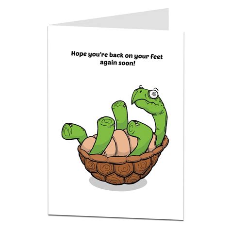 Amazon Funny Get Well Soon Card Humorous Hope You Re Back On You