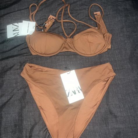 Selling This Brand New Copper Brown Bikini Set Depop