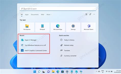 How To Enable Or Disable Recent Search History In Windows 11