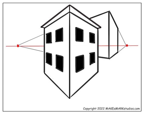 How To Draw A 2 Point Perspective City For Beginners Make A Mark Studios