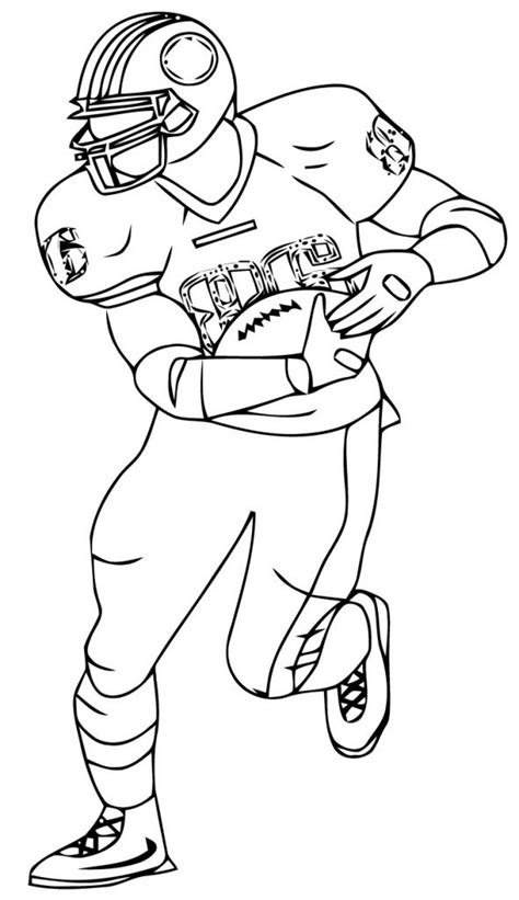 Coloriage De Football Am Ricain Coloriage Joueurs De Foot A Imprimer