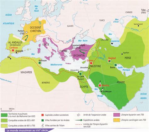 Le monde musulman au VIIIe siècle Carte Une autre histoire