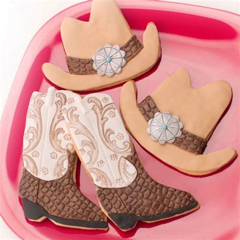 Kiwi Cakes Cowboy Boot And Hat Cookies