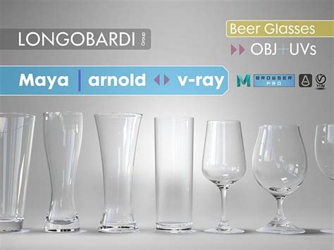 Beer Glass Collection Maya Arnold V Ray Obj By Longobardi G Glass Collection Beer Glass