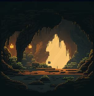 Pixel Art Cave Backgrounds by 3dStudios