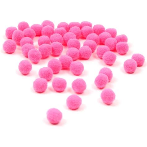 Buy Pink Pom Poms 7mm 50 Pack For Gbp 100 Hobbycraft Uk Pink Pom