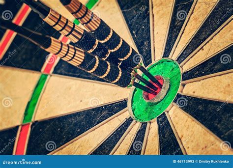 Darts Bulls Eye Centered 3 Royalty-Free Stock Photo | CartoonDealer.com ...