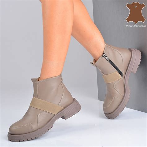 Ghete Dama Piele Naturala Elsa Nude Need 4 Shoes